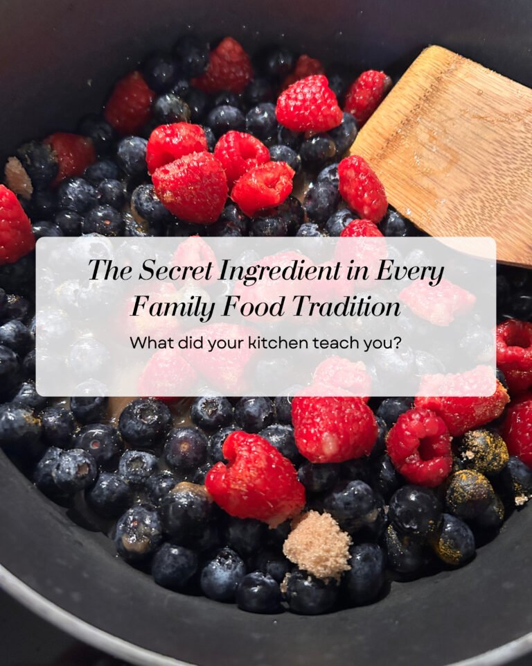 Blueberries, raspberries, and brown sugar